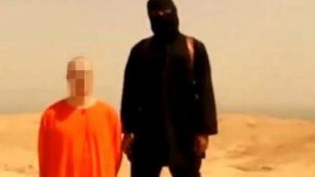 Screenshot of an Islamic State beheading video showing the decapitation of the American photographer James Foley